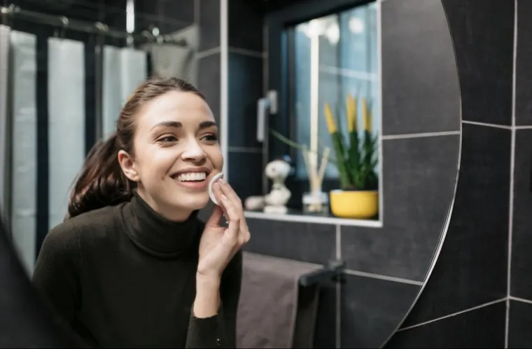 Satisfied consumer building long-term trust through a simple daily skincare routine